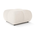 Polstret skammel ALMADA 72x72 cm beige