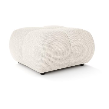Polstret skammel ALMADA 72x72 cm beige