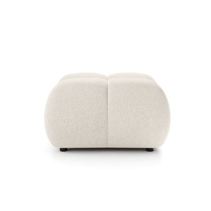 Polstret skammel ALMADA 72x72 cm beige
