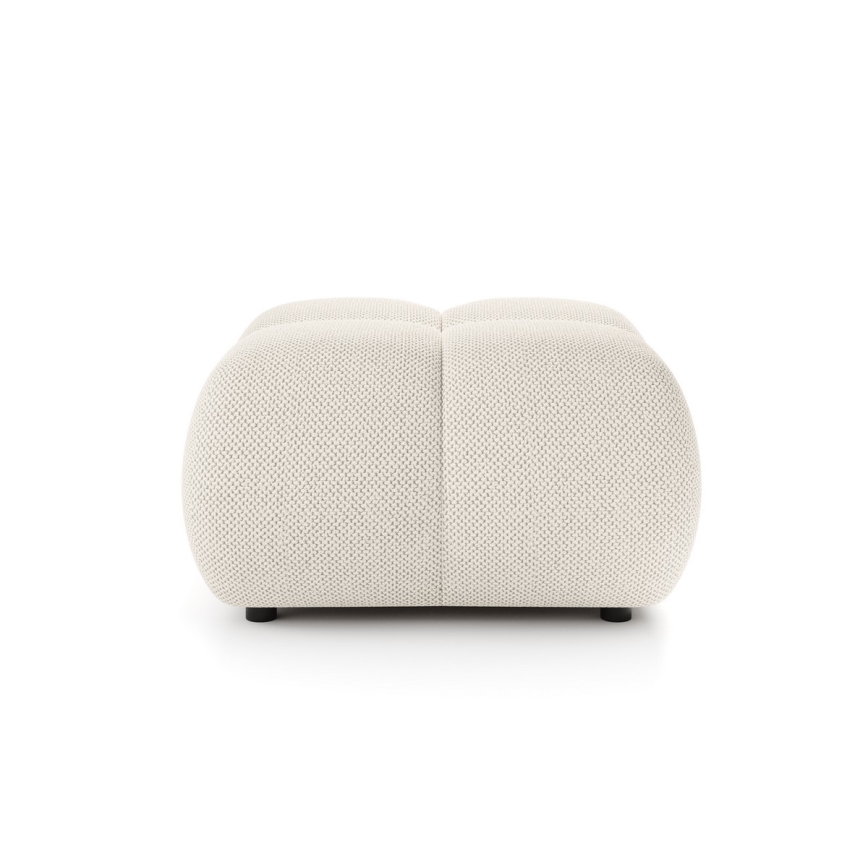 Polstret skammel ALMADA 72x72 cm beige