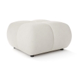 Polstret skammel ALMADA 72x72 cm beige
