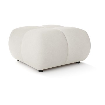 Polstret skammel ALMADA 72x72 cm beige
