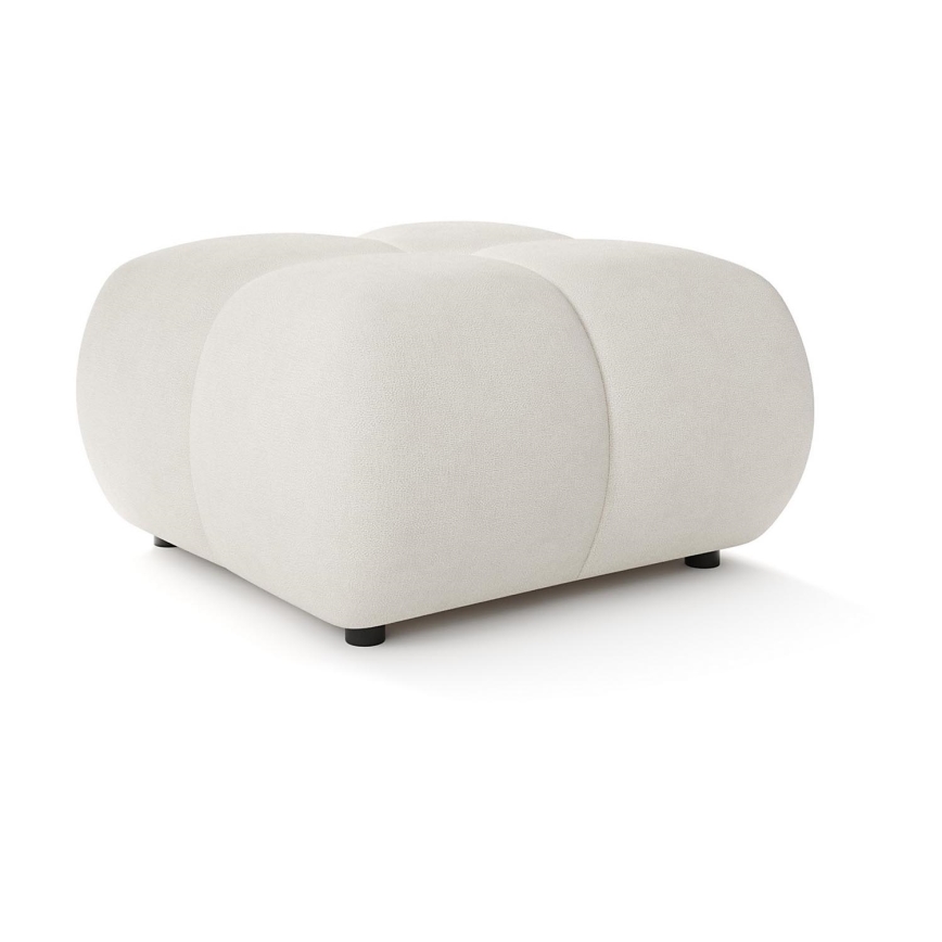 Polstret skammel ALMADA 72x72 cm beige