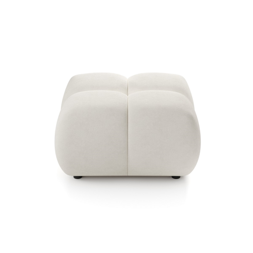 Polstret skammel ALMADA 72x72 cm beige