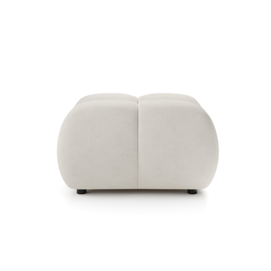 Polstret skammel ALMADA 72x72 cm beige