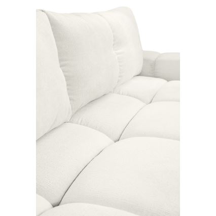 Polstret udtrækbar 3-personers sofa med opbevaringsrum ALMADA beige