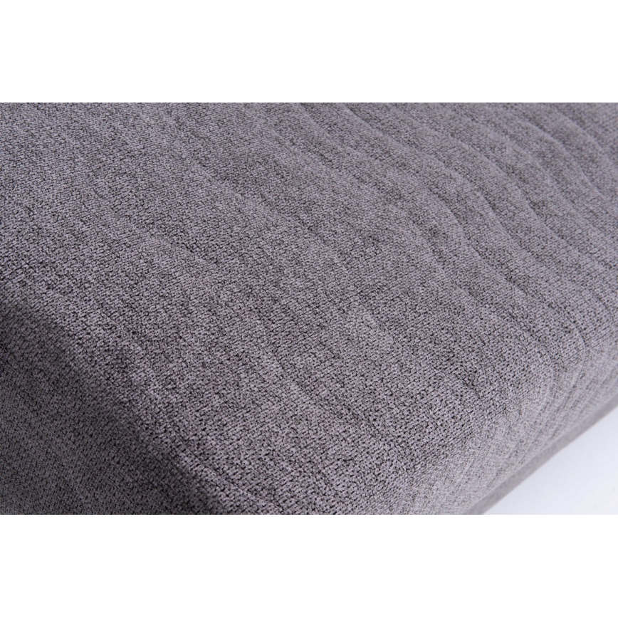 Polstret udtrækkelig 3-personers sovesofa til daglig søvn med armlæn PAUL, grå