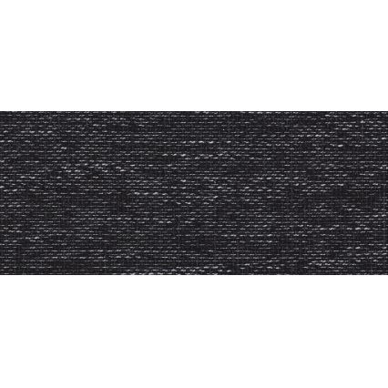 Polstret, universel U-formet udtrækbar sofa YORK, sort/antracit