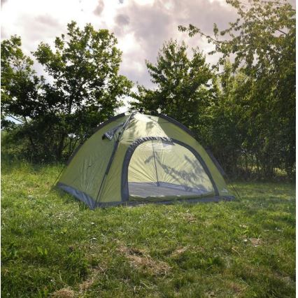 Pop up tent til 3-4 people PU 3000 mm grøn