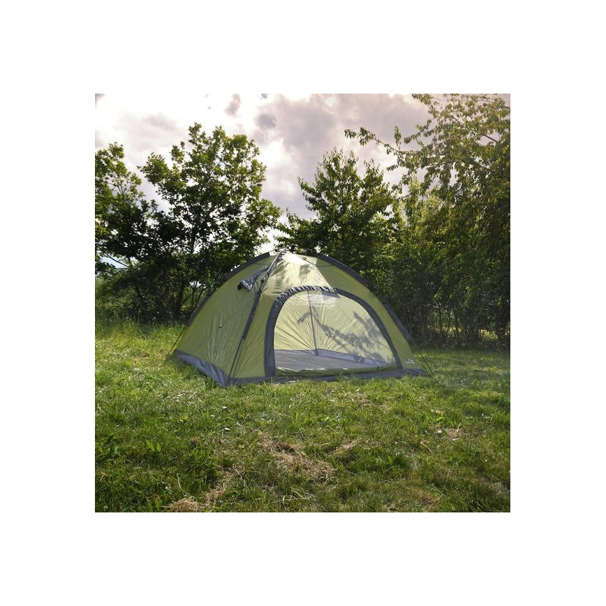 Pop up tent til 3-4 people PU 3000 mm grøn