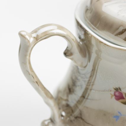 Porcelæn tesæt marmor brun rose