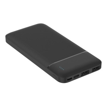 Powerbank 10.000 mAh 3,7V sort