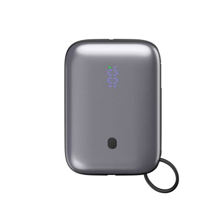 Powerbank 10000 mAh 20W Power Delivery Compact m. indbygget USB-C-kabel 1 m sort