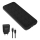 Powerbank 10000 mAh + adapter 20W Power Delivery + USB-C/USB-C kabel 1m sort