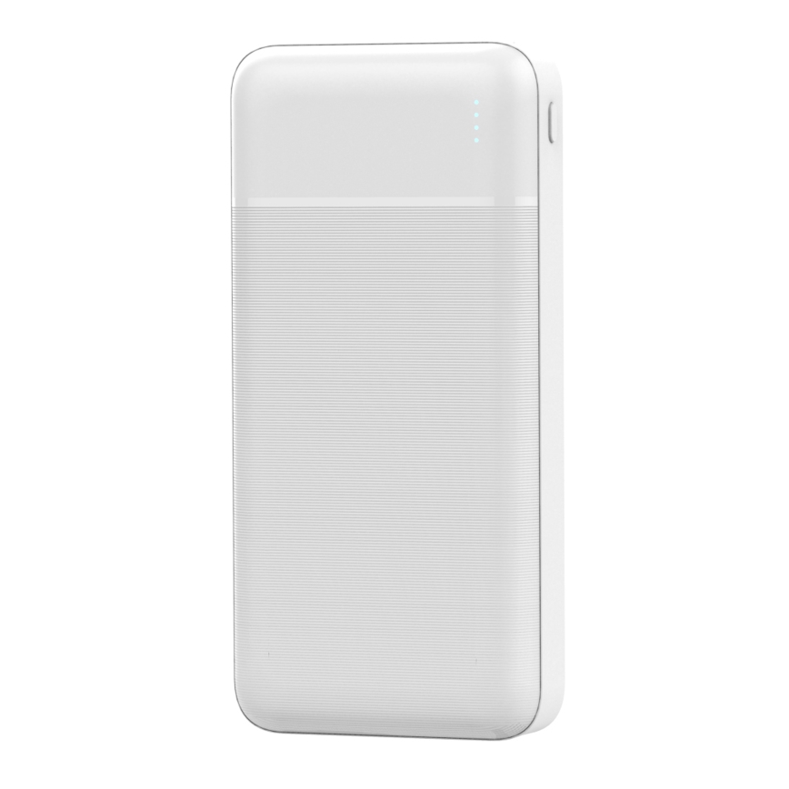 Powerbank 20.000 mAh 3,7V hvid