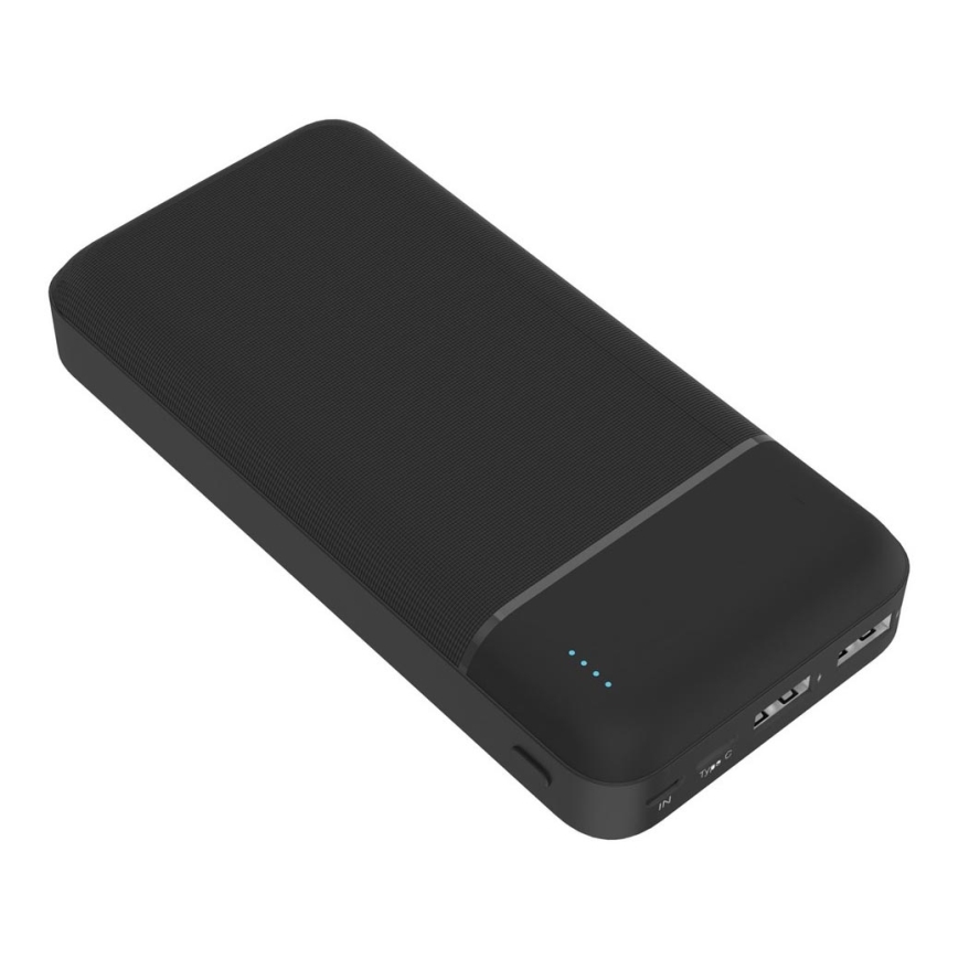 Powerbank 20.000 mAh 3,7V sort