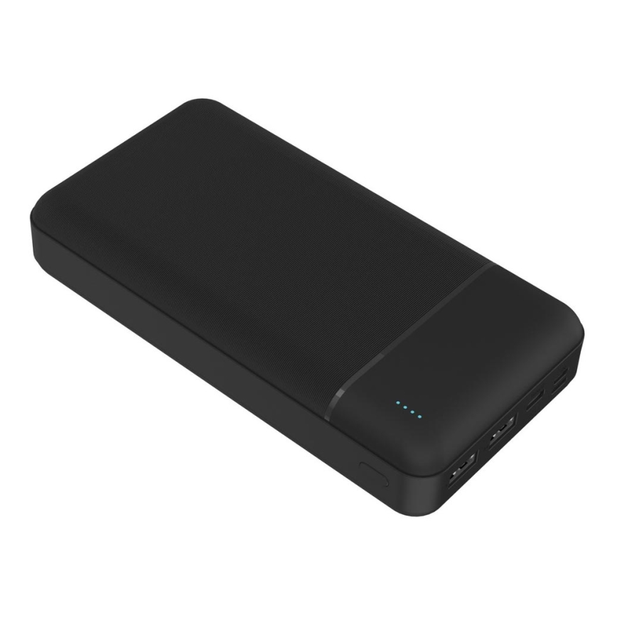 Powerbank 30.000 mAh 3,7V sort