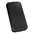 Powerbank m. LED-lys, trådløs opladning og solpanek Power Delivery 15W/10000 mAh sort