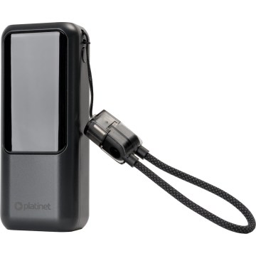 Powerbank med LED-display Power Delivery 10000 mAh 3,7V sort