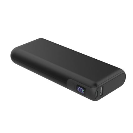 Powerbank med LED-lys display Power Delivery 20000 mAh/65W/3,7V sort