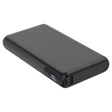 Powerbank med LED-lys display Power Delivery 30000 mAh/100W/3,7V sort