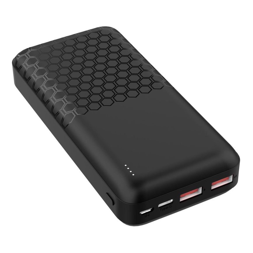 Powerbank Power Delivery 20000 mAh/22,5W/3,7V sort