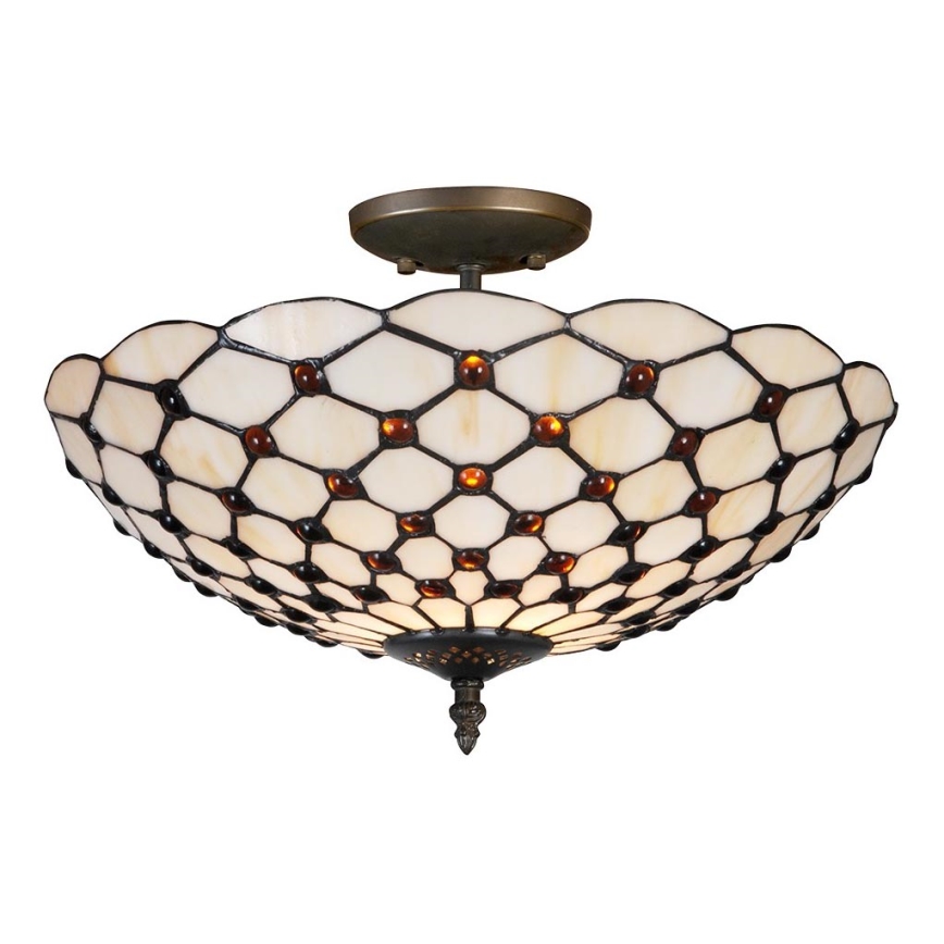 Prezent 109 - Loftlampe TIFFANY 2xE27/40W/230V