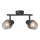 Prezent 14101 - Spotlampe OASIS 2xE27/60W/230V sort/røget