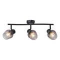 Prezent 14102 - Spotlampe OASIS 3xE27/60W/230V sort/røget