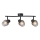 Prezent 14102 - Spotlampe OASIS 3xE27/60W/230V sort/røget