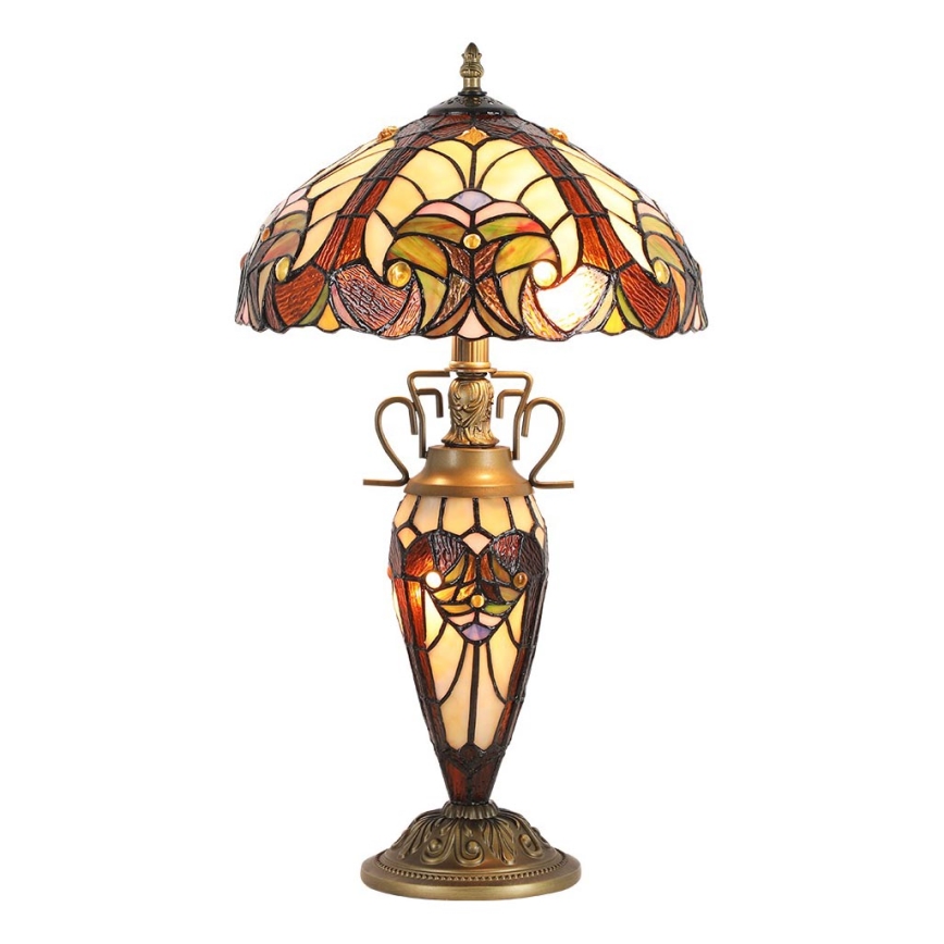 Prezent 1702 - Bordlampe TIFFANY 2xE27/60W + 1xE14/7W/230V