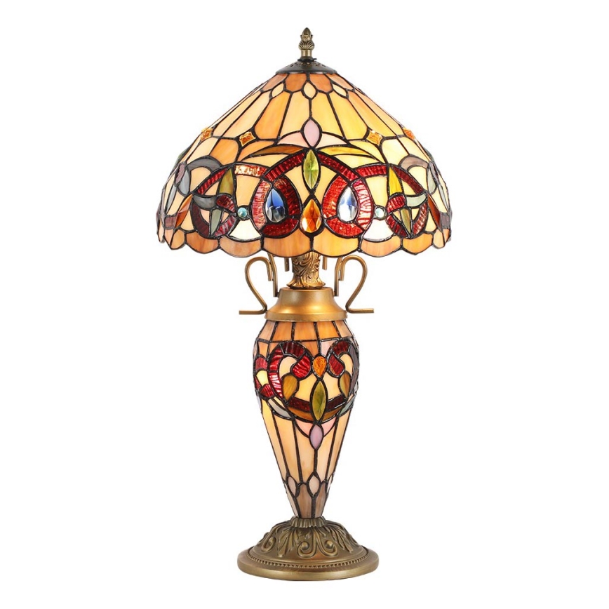 Prezent 1706 - Bordlampe TIFFANY 2xE27/60W + 1xE14/7W/230V
