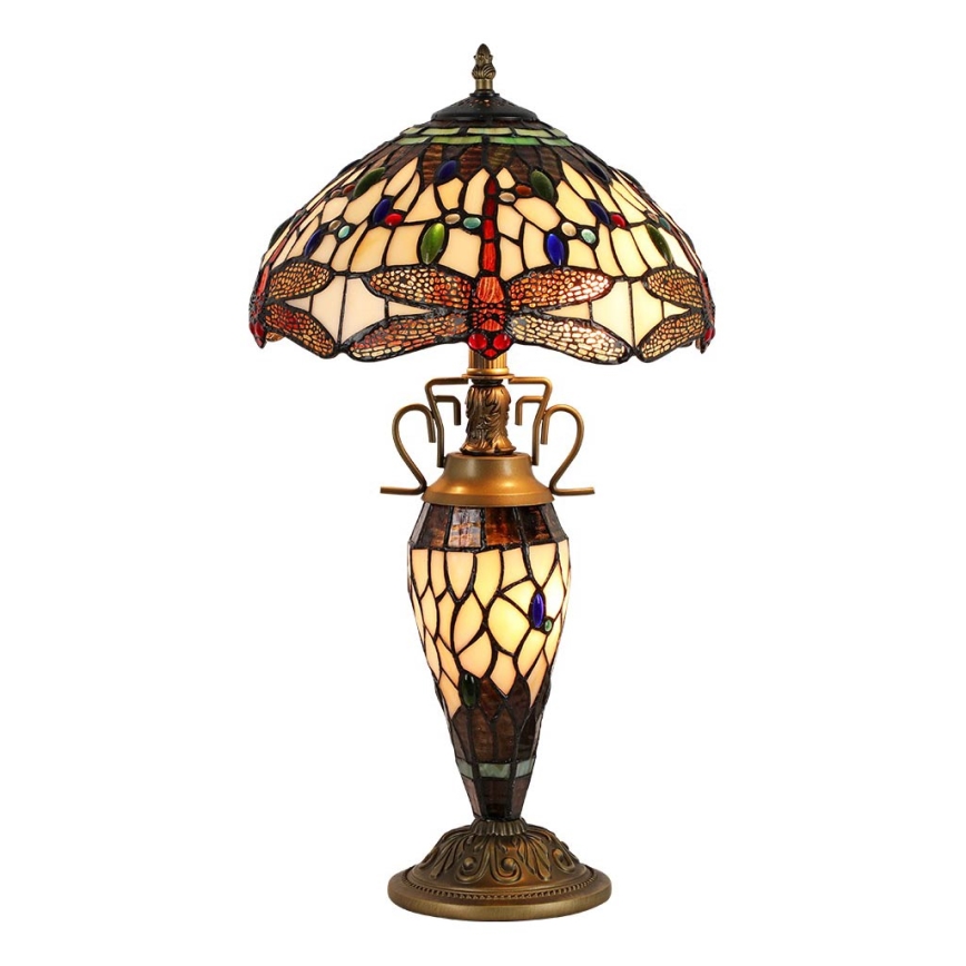 Prezent 1710 - Bordlampe TIFFANY 2xE27/60W + 1xE14/7W/230V