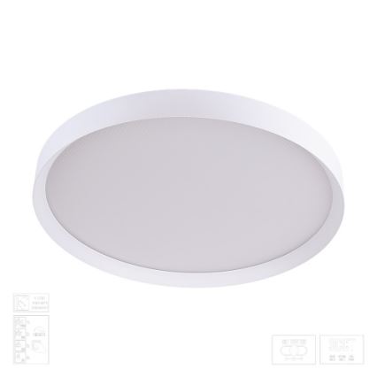 Prezent 17314 - LED dæmpbar loftlampe MAYSA LED/42W/230V 3000/4000/6000K Ø 48,5 cm hvid