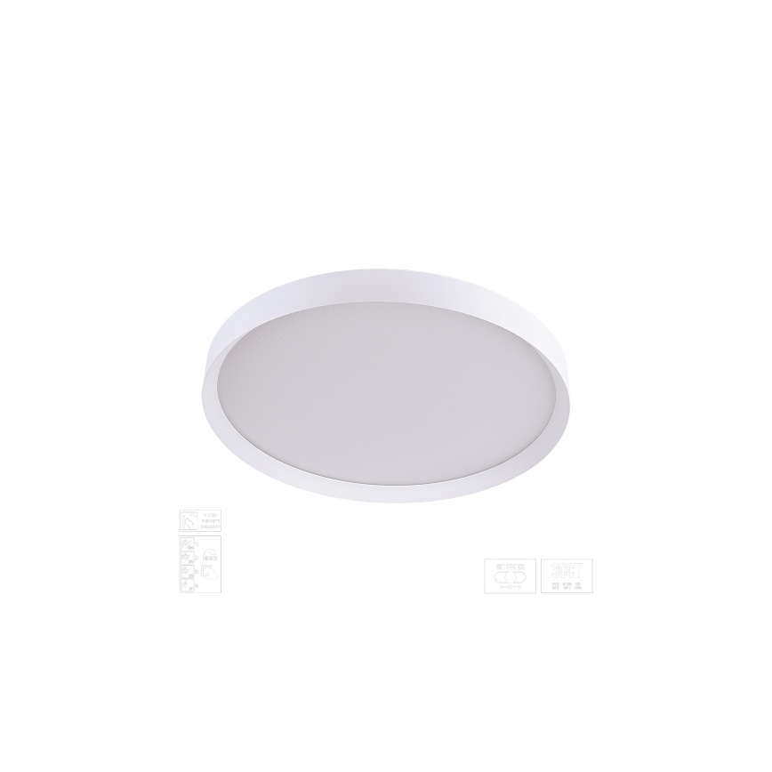 Prezent 17314 - LED dæmpbar loftlampe MAYSA LED/42W/230V 3000/4000/6000K Ø 48,5 cm hvid