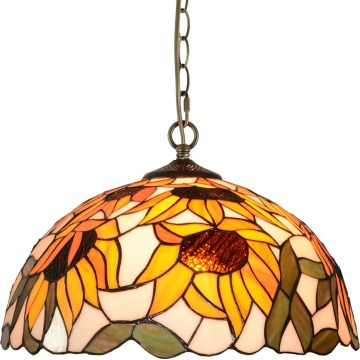 Prezent 238 - Lysekrone med kæde TIFFANY, 2x E27/60W/230V