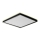 Prezent 27311 - LED loftlampe til badeværelse CORDIA SQ LED/12W/230V 3000/6000K IP54 sort