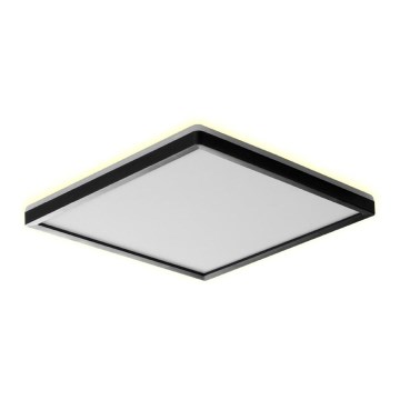 Prezent 27315 - LED loftlampe til badeværelse CORDIA SQ LED/24W/230V 3000/6000K IP54 sort