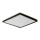 Prezent 27315 - LED loftlampe til badeværelse CORDIA SQ LED/24W/230V 3000/6000K IP54 sort