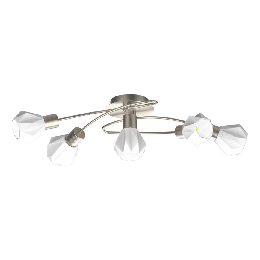 Prezent 27512 - Loftlampe METIS 5xE14/40W/230V mat krom