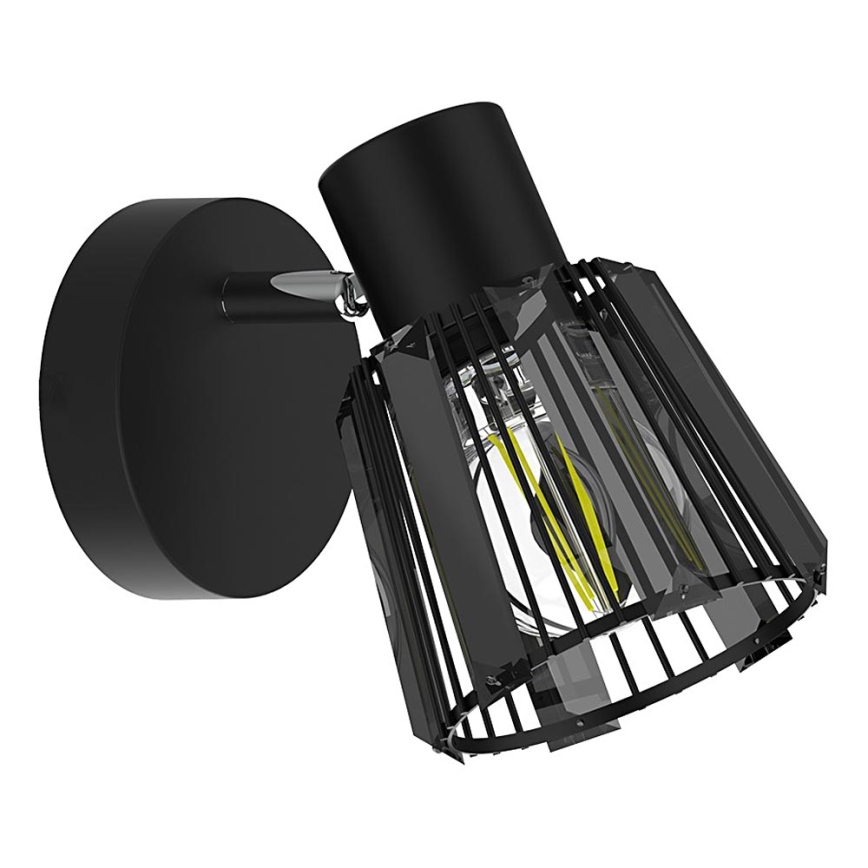 Prezent 27516 - Vægspot PONTEO 1xE27/40W/230V sort