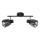 Prezent 27517 - Spotlampe PONTEO 2xE27/40W/230V sort