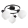 Prezent 27521 - Spotlampe ARYA 3xE14/40W/230V sort/hvid