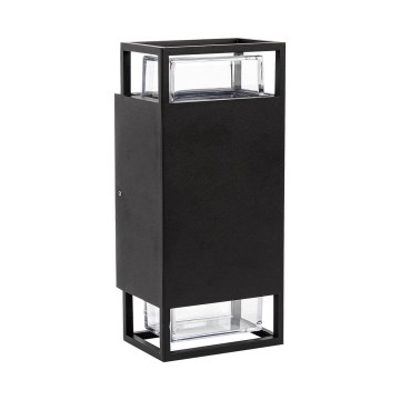Prezent 28211A - Udendørs væglampe EVENTO 2xGU10/35W/230V IP54 sort