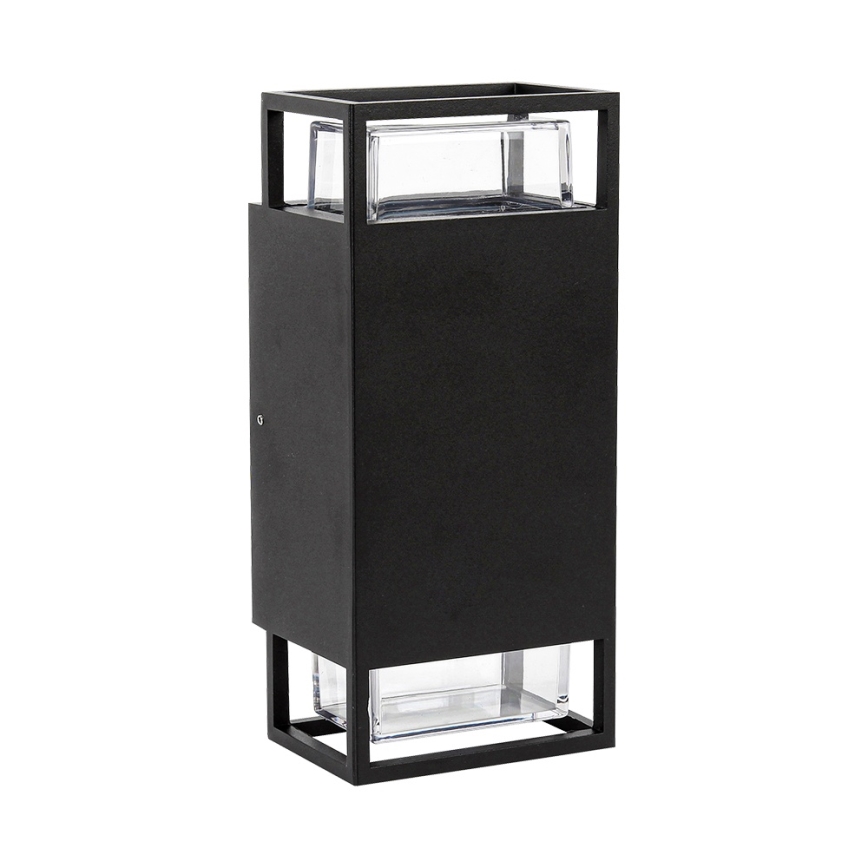 Prezent 28211A - Udendørs væglampe EVENTO 2xGU10/35W/230V IP54 sort