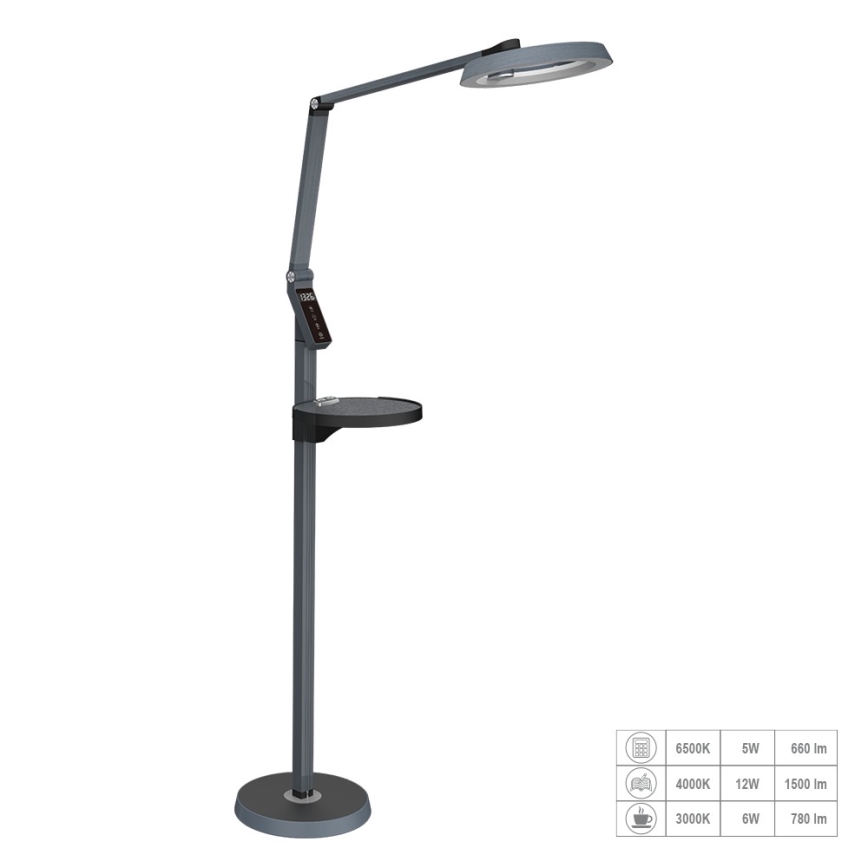 Prezent 31220 - LED gulvlampe m. touch-funktion dæmpbar SALSA LED/15W/230V
