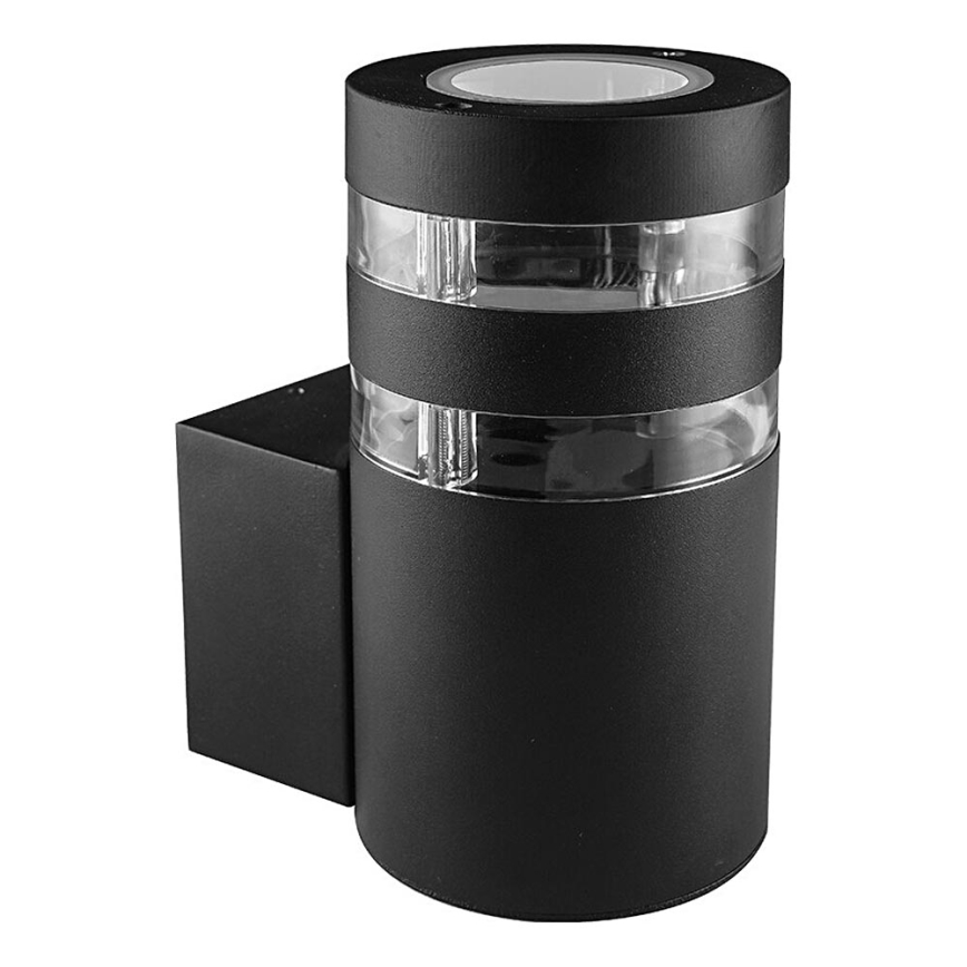 Prezent 31306 - Udendørs væglampe DAIMA 1xGU10/10W/230V IP44 sort