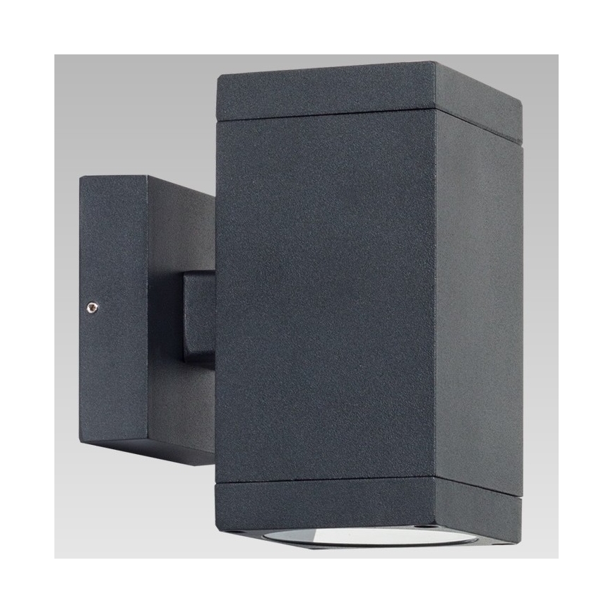 Prezent 39034 - Udendørs væglampe RETO SQ 2xGU10/35W/230V IP54
