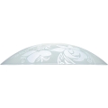 Prezent 45141 - Erstatningsglas til lysekrone PLATE E27, Ø 45 cm, klar/hvid
