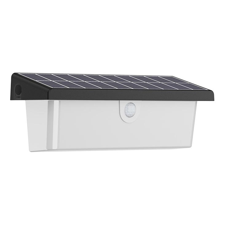 Prezent 65282 - Soldrevet LED væglampe med sensor ALEA LED/8W/3,7V IP65 2220 mAh